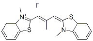 3-methyl-2-[2-methyl-3-(3-methyl-3H-benzothiazol-2-ylidene)prop-1-enyl]benzothiazolium iodide