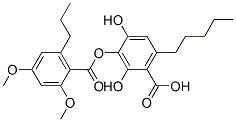 3-[(2,4-Dimethoxy-6-propylbenzoyl)oxy]-2,4-dihydroxy-6-pentylbenzoic acid