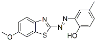 2-[(6-Methoxy-2-benzothiazolyl)azo]-4-methylphenol
