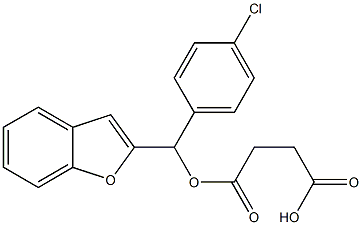 Succinic acid hydrogen 1-[α-(2-benzofuranyl)-p-chlorobenzyl] ester