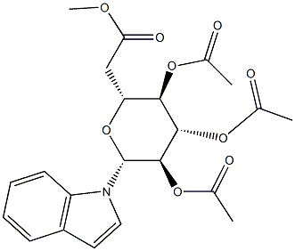 1-(2-O,3-O,4-O,6-O-Tetraacetyl-β-D-glucopyranosyl)-1H-indole