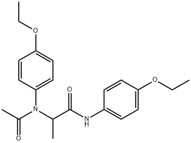 p-Propionophenetidide, 2-[N-(p-ethoxyphenyl)acetamido]- (7CI, 8CI)