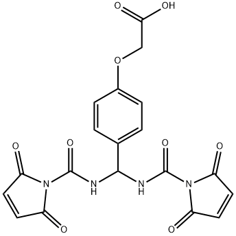 2-[4-[bis[(2,5-dioxopyrrole-1-carbonyl)amino]methyl]phenoxy]acetic aci d
