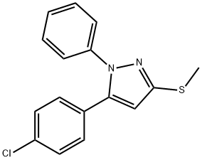 5-(4-CHLOROPHENYL)-3-METHYLTHIO-1-PHENYL-1H-PYRAZOLE