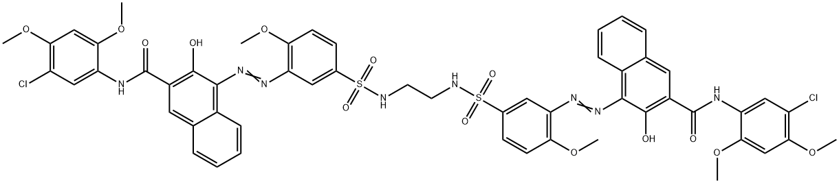 4,4'-[ethylenebis[iminosulphonyl(6-methoxy-m-phenylene)azo]]bis[5'-chloro-3-hydroxy-2',4'-dimethoxynaphth-2-anilide]