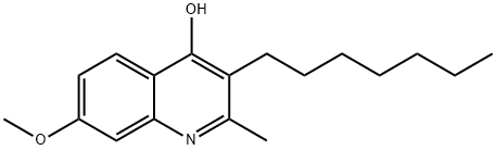 3-heptyl-4-hydroxy-7-methoxy-2-methylquinoline