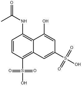 4-(acetylamino)-5-hydroxynaphthalene-1,7-disulphonic acid