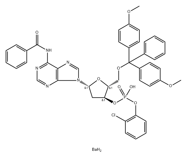 BZ-DMT-DEOXYADENOSINE 2-CLPH DIESTER BARIUM)