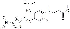methyl N-[5-(acetylamino)-2-methyl-4-[(5-nitro-2-thiazolyl)azo]phenyl]-beta-alaninate
