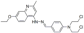 N-[[4-[bis(2-chloroethyl)amino]phenyl]methylideneamino]-7-ethoxy-2-met hyl-quinolin-4-amine
