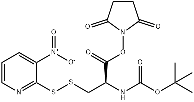 tert-butyloxycarbonyl-(S-(3-nitro-2-pyridinesulfenyl))cysteine-N-hydroxysuccinimide