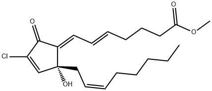 (5E,7E,14Z)-10-Chloro-12-hydroxy-9-oxoprosta-5,7,10,14-tetren-1-oic acid methyl ester