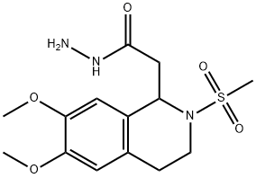 2-(2-甲磺酰基-6,7-二甲氧基-1,2,3,4-四氢异喹啉-1-基)乙酰肼