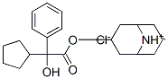 (9-methyl-9-azoniabicyclo[3.3.1]non-7-yl) 2-cyclopentyl-2-hydroxy-2-ph enyl-acetate chloride