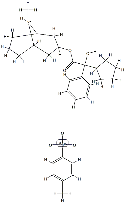 (9-methyl-9-azoniabicyclo[3.3.1]non-7-yl) 2-cyclopentyl-2-hydroxy-2-ph enyl-acetate, 4-methylbenzenesulfonate