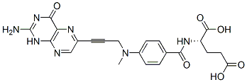 (2S)-2-[[4-[(2-amino-4-oxo-1H-pteridin-6-yl)methyl-prop-2-ynyl-amino]b enzoyl]amino]pentanedioic acid