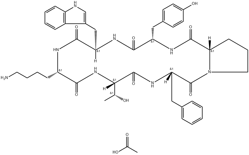 CYCLO(D-TRP-LYS-THR-PHE-PRO-TYR)