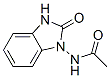 Acetamide, N-(2,3-dihydro-2-oxo-1H-benzimidazol-1-yl)- (9CI)
