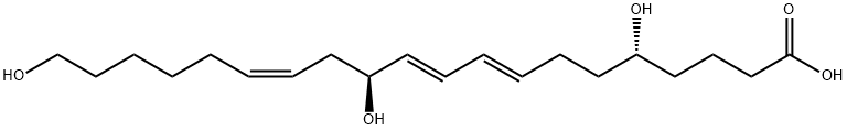 5,12,20-trihydroxy-8,10,14-eicosatrienoic acid