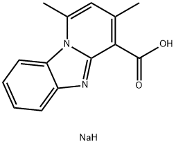 1,3-Dimethylpyrido[1,2-a]benzimidazole-4-carboxylic acid sodium salt