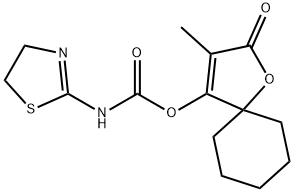 1-oxa-2-oxo-3-methyl-4-(thiazoline carbamoyl)spiro(4.5)decane