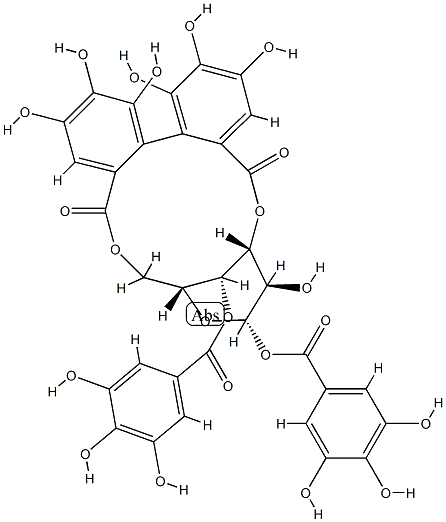 1-O,4-O-Digalloyl-3-O,6-O-[2,2',3,3',4,4'-hexahydroxy[1,1'-biphenyl]-6,6'-diylbiscarbonyl]-β-D-glucopyranose