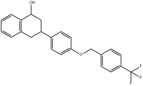 3-(4-((4-(trifluoromethyl)benzyl)oxy)phenyl)-1,2,3,4-tetrahydronaphthalen-1-ol