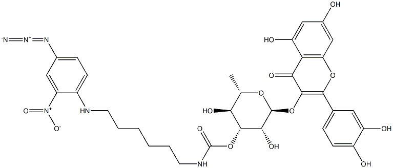 3'-O-((6-(2-nitro-4-azidophenylamino)hexyl)carbamoyl)quercitrin