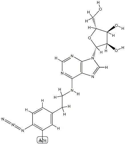 N(6)-2-(4-azido-3-iodophenyl)ethyladenosine