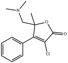 3-chloro-5-(dimethylaminomethyl)-5-methyl-4-phenyl-furan-2-one