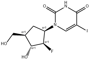 1-((1,2,3,4)-2-Fluoro-3-hydroxy-4-( hydroxymethyl)cyclopentyl)-5-iodo- 2,4(1H,3H)-pyrimidinedione