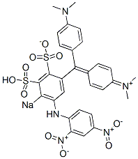 N-Methyl-N-[4-[[4-(dimethylamino)phenyl][5-[(2,4-dinitrophenyl)amino]-2-sulfonato-4-sodiosulfophenyl]methylene]-2,5-cyclohexadien-1-ylidene]methanaminium