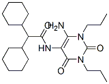 Cyclohexaneacetamide,  N-(6-amino-1,2,3,4-tetrahydro-2,4-dioxo-1,3-dipropyl-5-pyrimidinyl)--alpha--cyclohexyl-