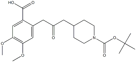 2-(3-(1-tert-Butyloxycarbonylpiperidin-4-yl)-2-oxopropyl)-4,5-diMethoxybenzoic Acid