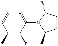 Pyrrolidine, 1-(2-fluoro-3-methyl-1-oxo-4-pentenyl)-2,5-dimethyl-, [2R-[1(2R*,3S*),2alpha,5beta]]- (9CI)
