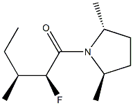 Pyrrolidine, 1-(2-fluoro-3-methyl-1-oxopentyl)-2,5-dimethyl-, [2R-[1(2S*,3S*),2alpha,5beta]]- (9CI)