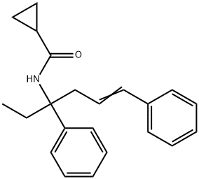 N-(1-ETHYL-1,4-DIPHENYLBUT-3-ENYL)CYCLOPROPANECARBOXAMIDE
