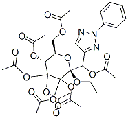 beta-D-Glucopyranoside, 2,3-bis(acetyloxy)-1-[(acetyloxy)(2-phenyl-2H- 1,2,3-triazol-4-yl)methyl]propyl, tetraacetate (ester), [1S(R),2R]-