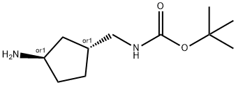 trans-(3-Amino-cyclopentylmethyl)-carbamic acid tert-butyl ester