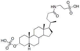 2-[[(3alpha,5beta)-24-oxo-3-(sulfooxy)cholan-24-yl]amino]-ethanesulfonic acid