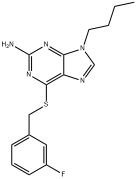 9-butyl-6-[(3-fluorophenyl)methylsulfanyl]purin-2-amine