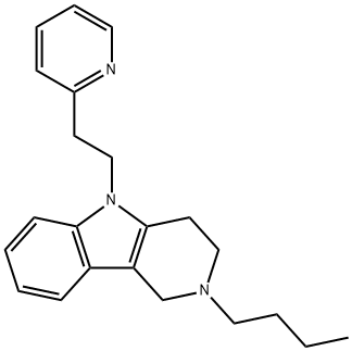 2,3,4,5-Tetrahydro-2-butyl-5-[2-(2-pyridyl)ethyl]-1H-pyrido[4,3-b]indole