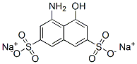 4-amino-5-hydroxynaphthalene-2,7-disulphonic acid, sodium salt