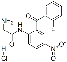 2-amino-2'-(o-fluorobenzoyl)-4'-nitroacetanilide hydrochloride