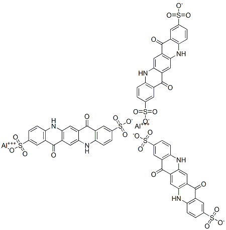 dialuminium tris(5,7,12,14-tetrahydro-7,14-dioxoquino[2,3-b]acridine-2,9-disulphonate)