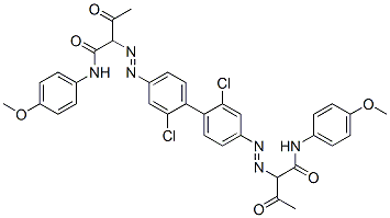 2,2'-[(2,2'-dichloro[1,1'-biphenyl]-4,4'-diyl)bis(azo)]bis[N-(4-methoxyphenyl)-3-oxobutyramide]