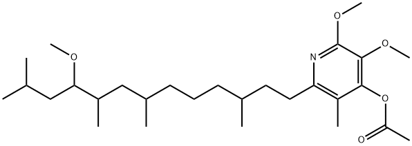 2,3-Dimethoxy-6-(10-methoxy-3,7,9,11-tetramethyltridecyl)-5-methyl-4-pyridinol acetate