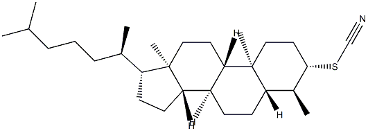 4α-Methyl-5α-cholestan-3β-yl thiocyanate