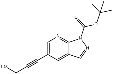 tert-Butyl 5-(3-hydroxyprop-1-yn-1-yl)-1H-pyrazolo[3,4-b]pyridine-1-carboxylate