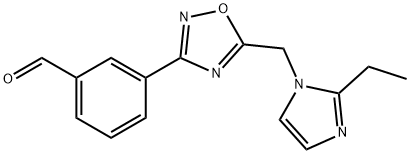 3-(5-((2-乙基-1H-咪唑-1-基)甲基)-1,2,4-噁二唑-3-基)苯甲醛
